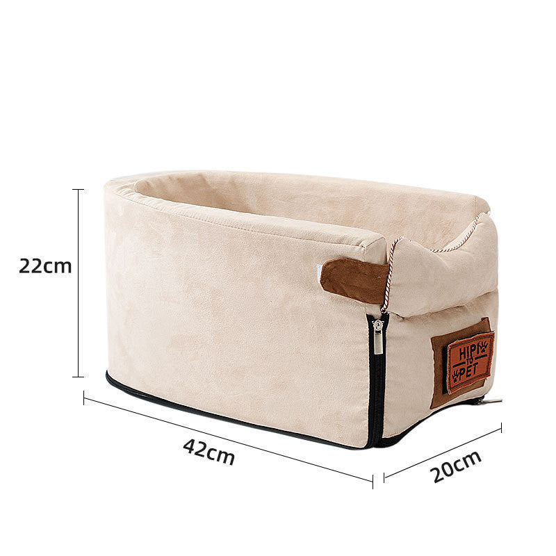 Small Dog Car Seat Carrier – Travel Armrest Pet Bag