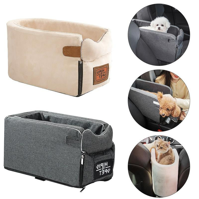Small Dog Car Seat Carrier – Travel Armrest Pet Bag
