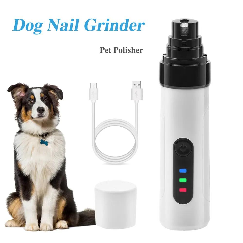 Electric Pet Nail Grinder – Quiet Rechargeable USB Dog &amp; Cat Grooming Tool