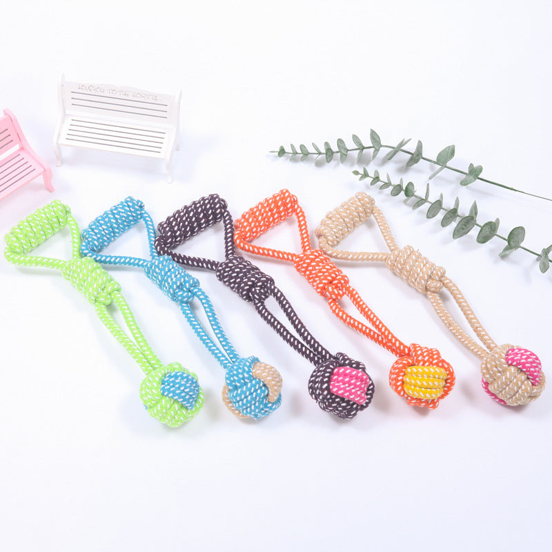 Interactive Cotton Rope Mini Dog Toys Ball For Dogs Accessories Toothbrush Chew Puppy Toy For Large Small Dogs Toy Pet Dog Toy