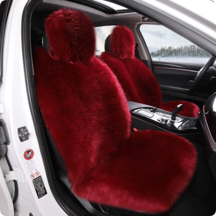 All-inclusive Car Seat Cover Plush Cushion Three-piece Cushion Universal Cushion Winter