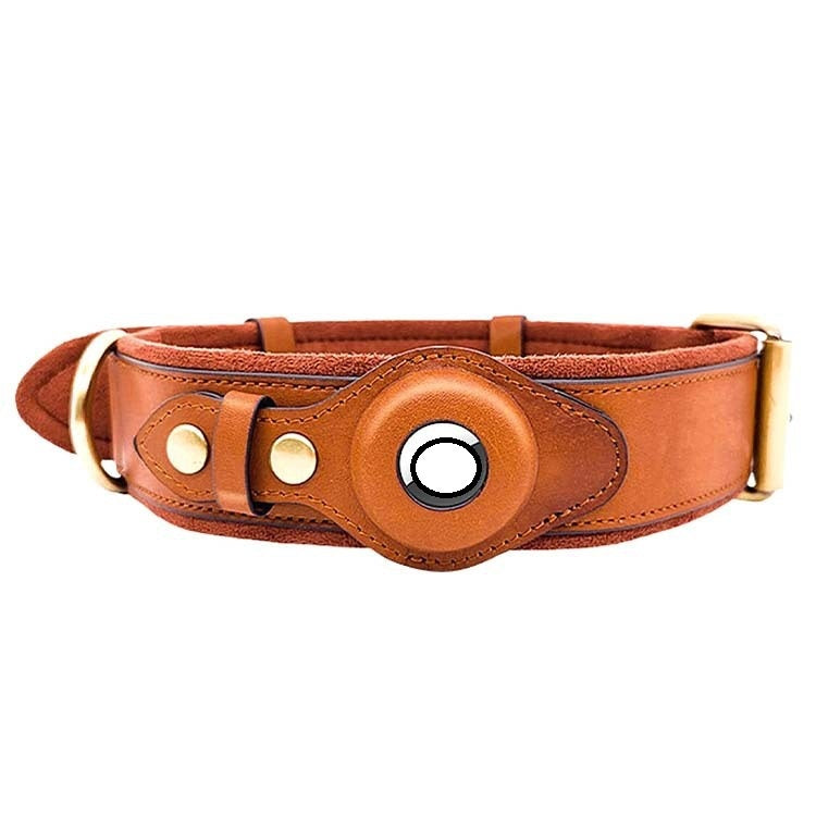 Premium Leather Pet Collar with GPS Tracking