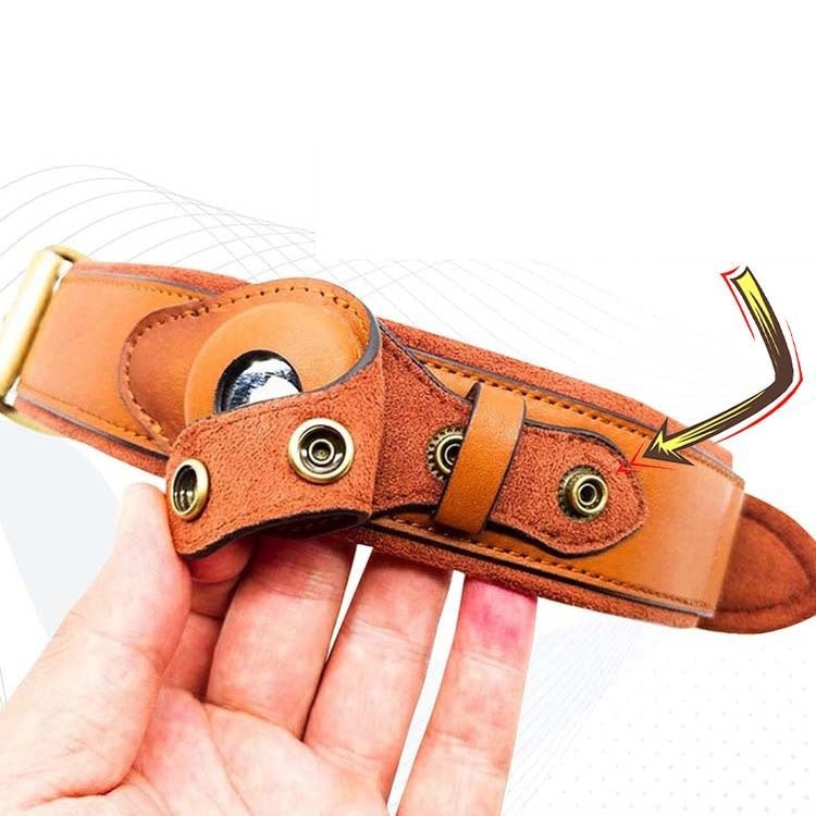 Premium Leather Pet Collar with GPS Tracking