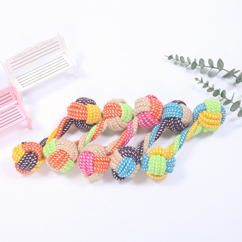 Interactive Cotton Rope Mini Dog Toys Ball For Dogs Accessories Toothbrush Chew Puppy Toy For Large Small Dogs Toy Pet Dog Toy