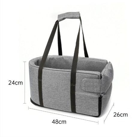 Small Dog Car Seat Carrier – Travel Armrest Pet Bag