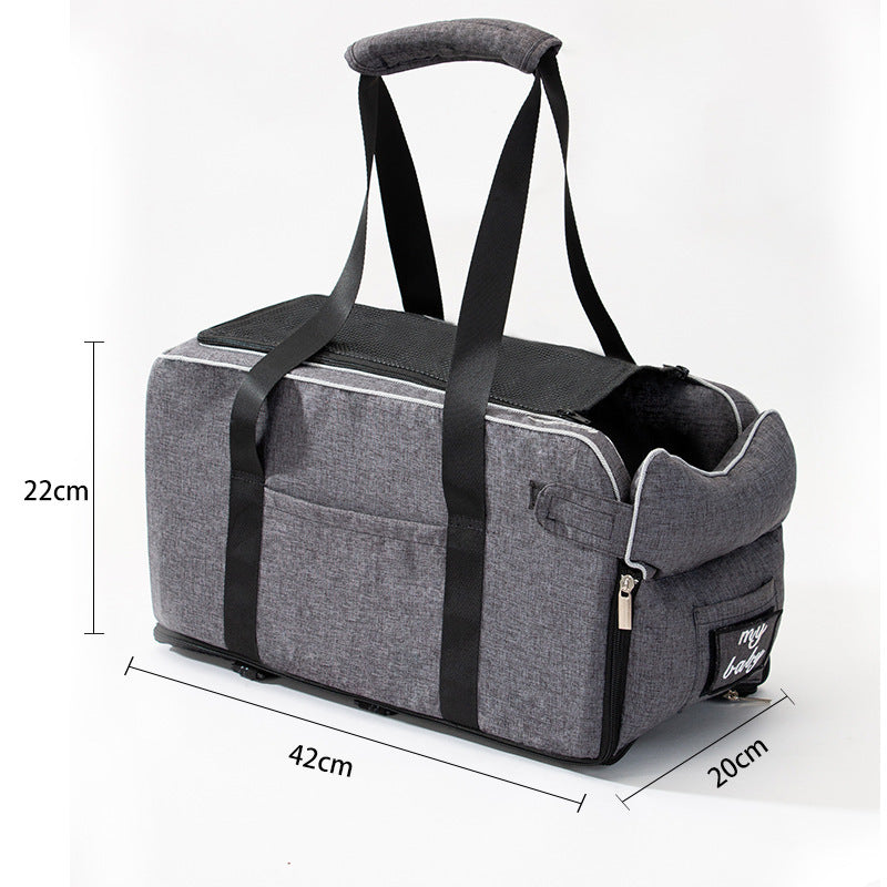 Small Dog Car Seat Carrier – Travel Armrest Pet Bag